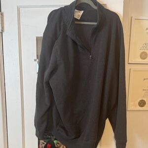 Men's Black Zip-Up Sweater